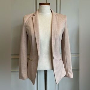 H&M Heathered Blush Pink Blazer | One Button , 2 Pockets